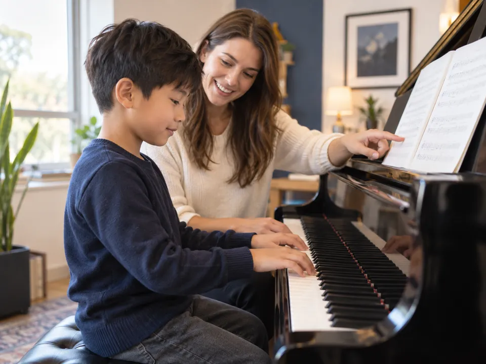 Private piano lesson at OPSMA in Mississauga